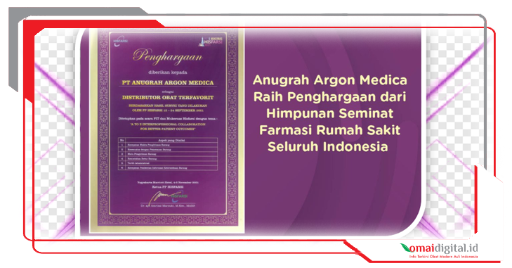 Distribusikan OMAI, PT AAM Raih Penghargaan DISTRIBUTOR OBAT TERFAVORIT 2021